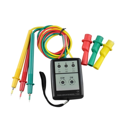 VC850 Phase Sequence Meter, Three-phase sinusoidal AC power supply phase sequence, reverse and phase failure detection, positive phase, reverse phase and lack of phase, with sound & light indication.