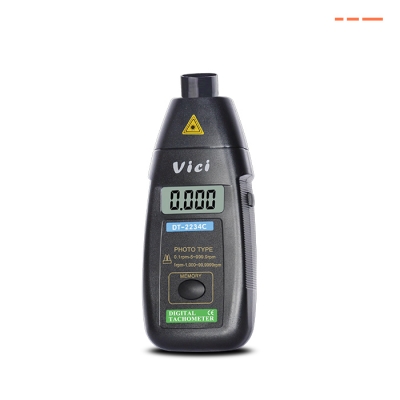 DT-2234C Laser non-contact RPM testing Tachometer, Automatically memory Max/Min/Last value, Automatically store data.