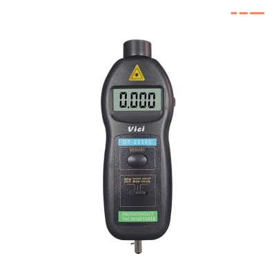 DT-2236C Laser non-contact RPM contact RPM and Surface speed testing Tachometer, Automatically memory Max/Min/Last value, Automatically store data. 