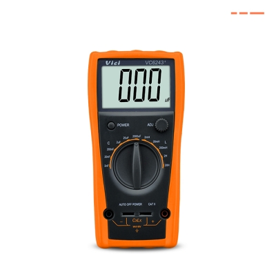 VC6243+ High Accuracy Digital Capacitance Inductance tests, Capacitor self-discharge (avoid burning the meter). 