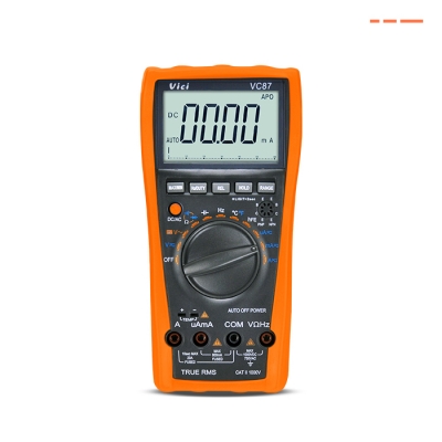 VC87 Non-linear True RMS maximum frequency response 10kHz measurement, Frequency conversion measurement, Analog bar display, Max/Min