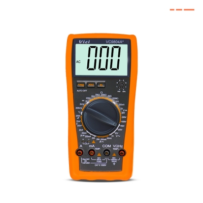 VC9804A+ 电容最大2000uF，电阻最大200MΩ量程测量，频率、温度测量，防高压打火设计。